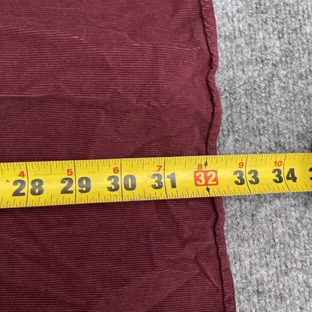 Polo Ralph Lauren Corduroy Cord Shirt Mens Sz 2XL Burgundy Button Long Sleeve